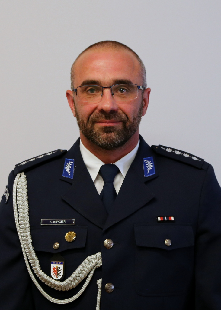 pełniący obowiązki Zastępcy Komendanta Komisariatu Policji w Solcu Kujawskim aspirant sztabowy Krzysztof Krygier
